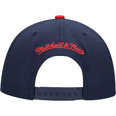 Men's Mitchell & Ness Navy/Red Ole Miss Rebels 2-Tone 2.0 Snapback Hat