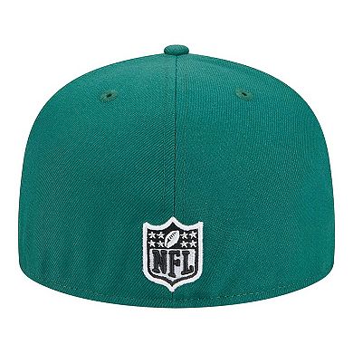 Men's New Era Green New York Jets Script Sided 59FIFTY Fitted Hat