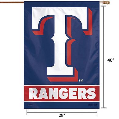 WinCraft Texas Rangers 28" x 40" Wordmark House Flag