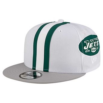 Men's New Era White New York Jets Throwback Helmet 9FIFTY Snapback Hat