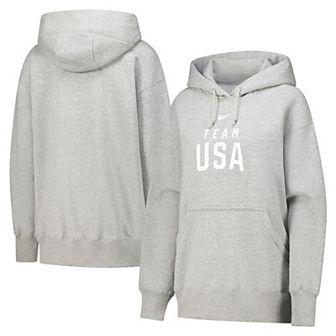 Women's Nike Gray Team USA Phoenix Fleece Pullover Hoodie