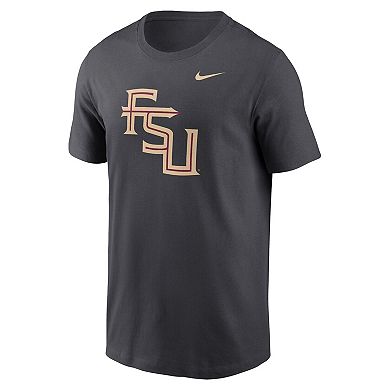 Men's Nike Anthracite Florida State Seminoles Primetime Alternate Logo T-Shirt