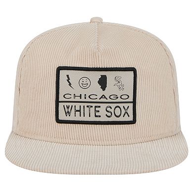 Men's New Era Khaki Chicago White Sox Summer Essential Golfer Snapback Hat