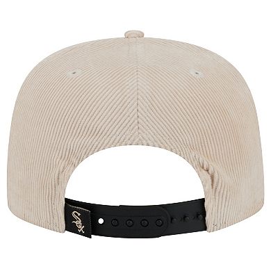 Men's New Era Khaki Chicago White Sox Summer Essential Golfer Snapback Hat