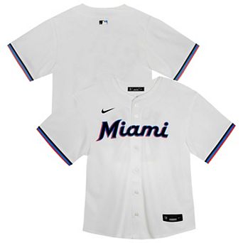 Youth Nike White Miami Marlins Home Game Jersey