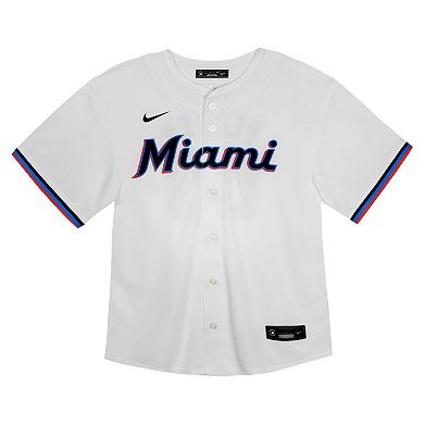 Youth Nike White Miami Marlins Home Game Jersey