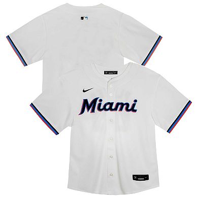 Youth Nike White Miami Marlins Home Game Jersey
