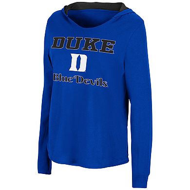 Women's Colosseum Royal Duke Blue Devils Catalina Hoodie Long Sleeve T-Shirt
