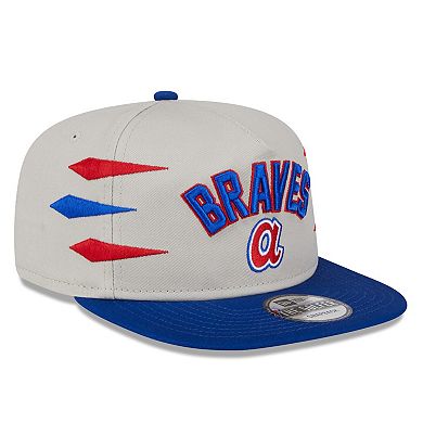 Men's New Era Cream Atlanta Braves Iron Golfer Snapback Hat