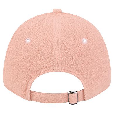 Women's New Era Light Pink San Francisco 49ers Cozy Sherpa 9FORTY Adjustable Hat