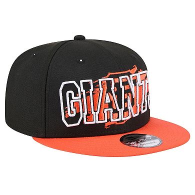 Men's New Era Black San Francisco Giants Splatter 9FIFTY Snapback Hat