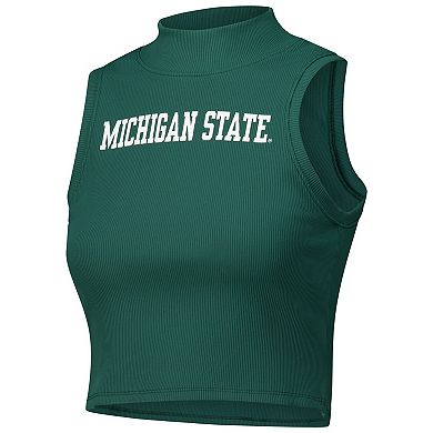 Women's ZooZatz Green Michigan State Spartans Cropped Tank Top