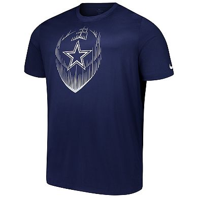 Men's Nike Navy Dallas Cowboys Big & Tall Blitz Legend Icon T-Shirt