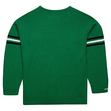 Men's Mitchell & Ness Green New York Jets Throwback 1984 Pullover Sweater