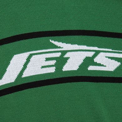 Men's Mitchell & Ness Green New York Jets Throwback 1984 Pullover Sweater