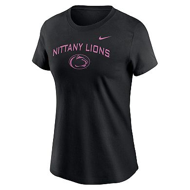 Women's Nike Black Penn State Nittany Lions Throwback T-Shirt