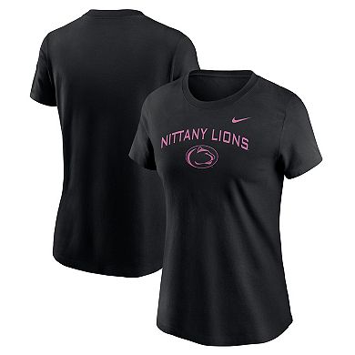 Women's Nike Black Penn State Nittany Lions Throwback T-Shirt