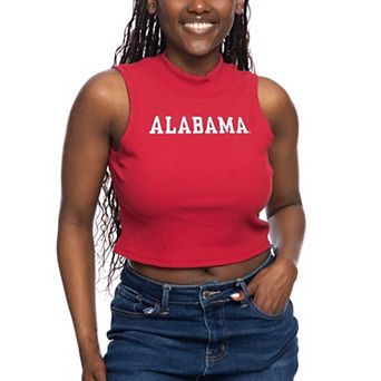 Women's ZooZatz Crimson Alabama Crimson Tide Cropped Tank Top