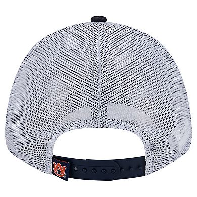 Men's New Era Navy Auburn Tigers Trucker 9FORTY Adjustable Hat