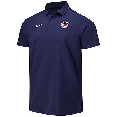 Men's Nike Navy Team USA Woven Performance Polo