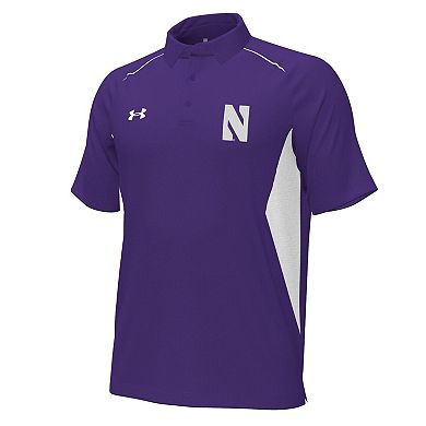 Men's Under Armour Purple Northwestern Wildcats Sideline Title Performance Polo