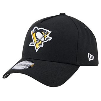 Men's New Era Black Pittsburgh Penguins Core A-Frame 9FORTY Adjustable Hat