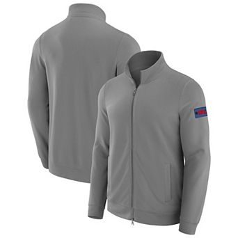 Men's J. Palmer Graphite Buffalo Bills QB1 Full-Zip Sweatshirt