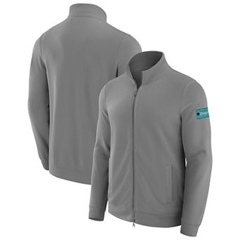 Men's J. Palmer Graphite Miami Dolphins QB1 Full-Zip Sweatshirt