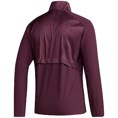 Men's adidas Maroon Texas A&M Aggies Ol' Sarge Sideline Woven Quarter-Zip Pullover Top