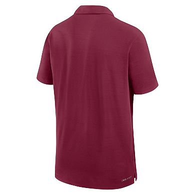 Men's Nike Garnet Florida State Seminoles Sideline Woven Performance Polo