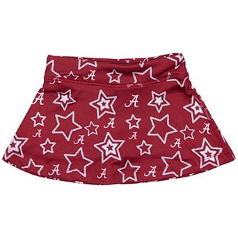 Girls Toddler ZooZatz Crimson Alabama Crimson Tide Star Flowy Skort