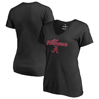 Women's Black Alabama Crimson Tide Freehand T-Shirt