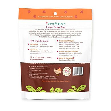 Cocotherapy Organ Bites! Chicken Organs + Beets + Coconut - Raw Organ Meat Treat