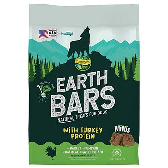 Earthborn Holistic Earthbars Turkey Protein Recipe Natural Dog Treats - 10 Oz