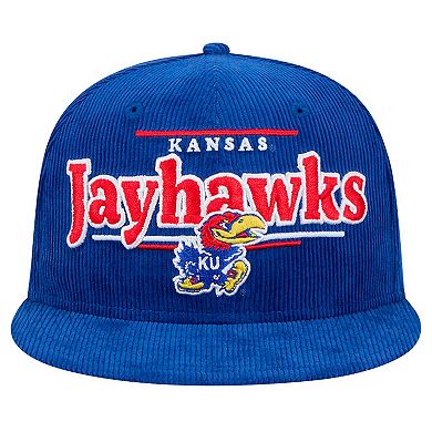 Men's New Era Royal Kansas Jayhawks Display 9FIFTY Snapback Hat