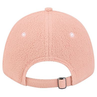 Women's New Era Light Pink Miami Dolphins Cozy Sherpa 9FORTY Adjustable Hat