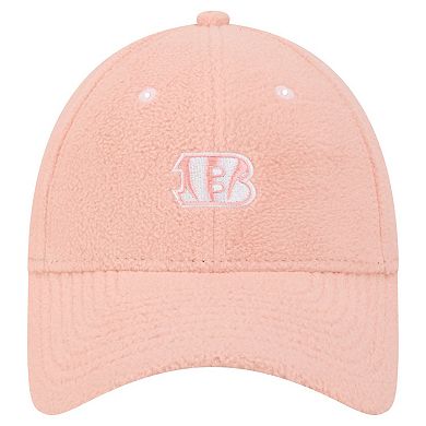 Women's New Era Light Pink Cincinnati Bengals Cozy Sherpa 9FORTY Adjustable Hat