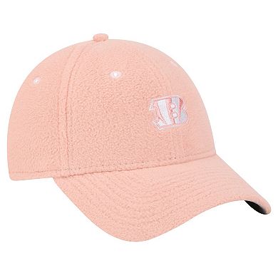 Women's New Era Light Pink Cincinnati Bengals Cozy Sherpa 9FORTY Adjustable Hat