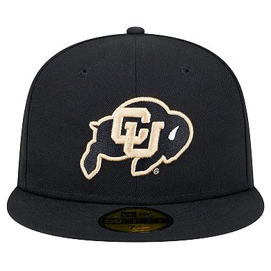 Men's New Era Black Colorado Buffaloes 59FIFTY Fitted Hat