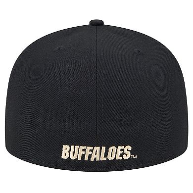 Men's New Era Black Colorado Buffaloes 59FIFTY Fitted Hat
