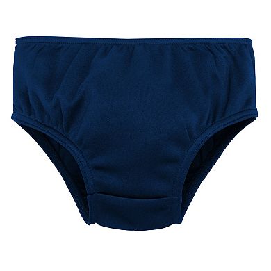 Girls Preschool Navy Michigan Wolverines Two-Piece Cheer Captain Jumper Dress & Bloomers Set