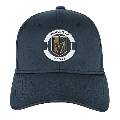 Youth Fanatics Charcoal Vegas Golden Knights Authentic Pro Training Camp Stretch Fit Hat