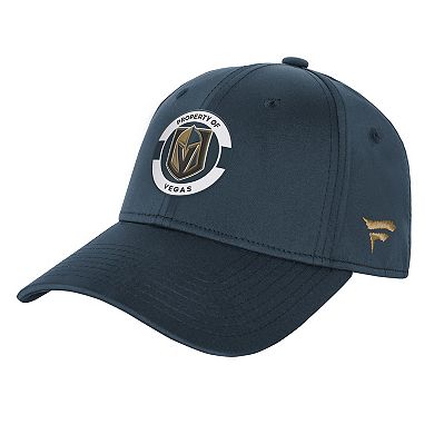 Youth Fanatics Charcoal Vegas Golden Knights Authentic Pro Training Camp Stretch Fit Hat