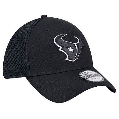 Men's New Era Black Houston Texans Main Neo 39THIRTY Flex Hat