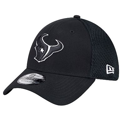Men's New Era Black Houston Texans Main Neo 39THIRTY Flex Hat