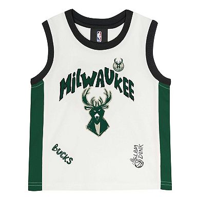 Preschool Milwaukee Bucks Mesh Tank Top and Shorts Set