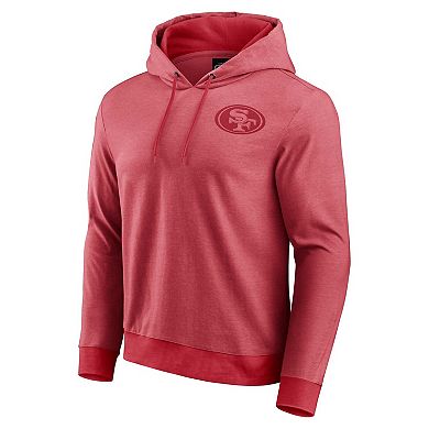 Men's Darius Rucker Collection by Fanatics Scarlet San Francisco 49ers Tonal Knit Pullover Hoodie