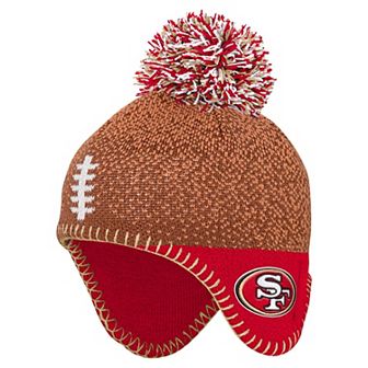 Preschool��Brown San Francisco 49ers Football Head Knit Hat with Pom