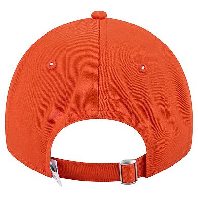 Women's New Era Orange Miami Dolphins Throwback Main Core Classic 2.0 9TWENTY Adjustable Hat