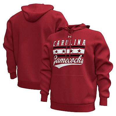 Men s Under Armour Garnet South Carolina Gamecocks Essential Pullover Hoodie